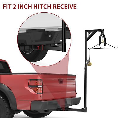 #ad Game Lifting 2#x27;#x27; Truck Hitch Deer Hoist with Winch Lift Gambrel Set 500LBS $91.99
