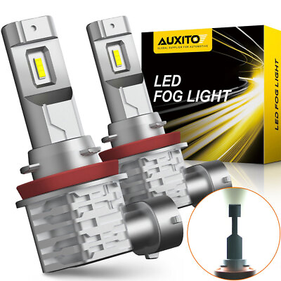 #ad 2X H11 AUXITO LED Headlight Kit Low Beam Bulbs Foglight Bright Super White 6500K $17.99