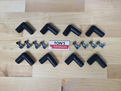 8mm Taylor Ignition Spark Plug Boots amp; Terminals 90 degree right angle USA Set 8 $11.99
