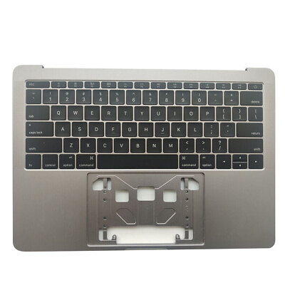 #ad NEW For Apple MacBook Pro A1708 13” Top Case Palmrest Cover Keyboard Gray $90.00
