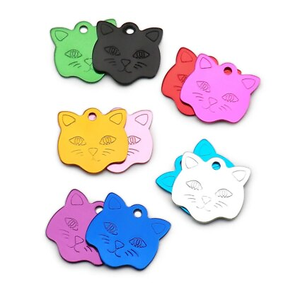 #ad Personalized Beautiful Anodized Aluminum Pet ID Tags Custom For Cat Dog Collars $2.99