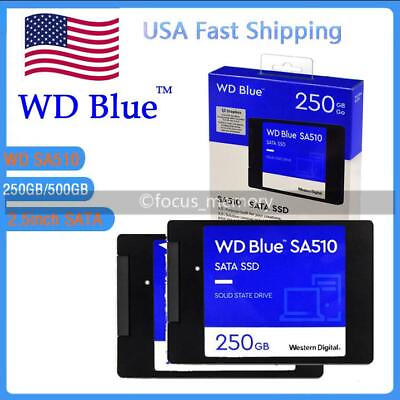 #ad WD BLUE SSD 2.5 inch 250GB 500GB SATA III HD Solid State Drive for PC USA Ship $33.13