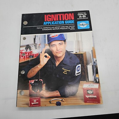 #ad IA 89 1989 Standard Ignition Application Guide Parts Catalog $16.99