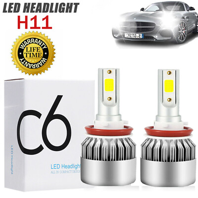 #ad 2PCS H11 COB LED Headlight Bulbs White Kit 6000K High Low Beam Foglight BULBS US $12.99
