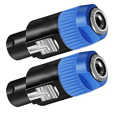 #ad Speakon To 1 4 Adapter Connector Upgraded 1 4quot; Female To Male Connector Speaker $13.79
