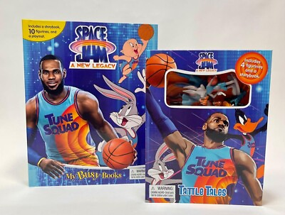 #ad NEW Space Jam My Busy Books amp; Tattle Tales Book Figures Playmat Lebron James $12.85
