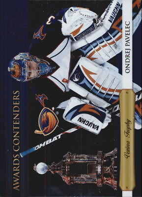 #ad 2010 11 THRASHERS Playoff Contenders Awards Contenders Purple #5 Pavelec $3.50