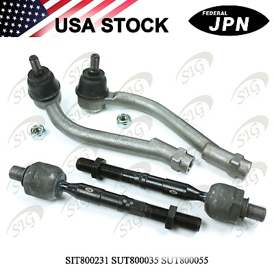 #ad #ad Front Left or Right Inner amp; Outer Tie Rod End for Hyundai Santa Fe 2007 2012 4Pc $40.99