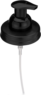 #ad Mason Jar Foaming Soap Dispenser Lids Includes Waterproof Stickers Black 1 $8.22