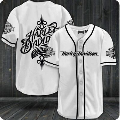 #ad #ad SALE Custom Name Harley Davidson Men#x27;s Baseball Shirt S 5XL $30.90