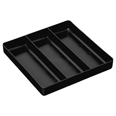 #ad Organizer Tray: Lightweight Stackable Home Office amp; Workshop Tray in Black ... $13.85