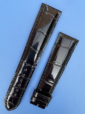 #ad Original Zenith Handmade Black Alligator Leather Watch Strap 20 490xl $99.00