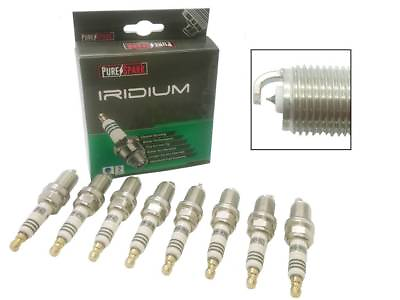 #ad Set of 8 Purespark Iridium Upgrade Spark Plugs 5063 02 3 YEAR WARRANTY GBP 35.95