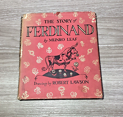 #ad 1938 The Story of Ferdinand by Munro Leaf Hardcover Original Dust Jacket HCDJ $99.99