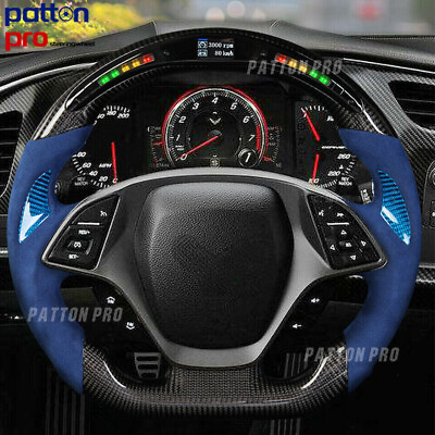 #ad Carbon Fiber Alcantara Leather Steering Wheel Fits 14 18 Chevrolet Corvette C7 $669.00