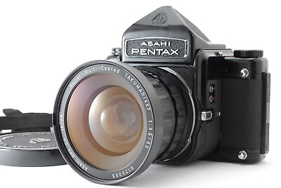 #ad EXC Pentax 6x7 67 early Eye Level Film Camera SMC TAKUMAR 55mm f3.5 JAPAN $519.99