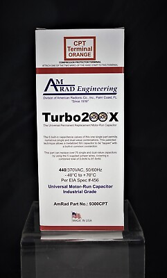 #ad Turbo200X UNIVERSAL MOTOR RUN CAPACITOR FROM AMRAD ENGINEERING $68.00