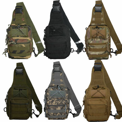 #ad Men Women Tactical Sling Chest Bag Messenger Shoulder Bag Backpack Assault Pack $5.99