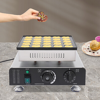 #ad Commercial 900W Mini Dutch Pancake Baker 25 Holes Waffle Maker Machine Nonstick $133.00