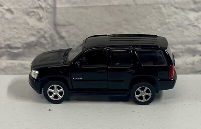 #ad *BRAND NEW* Welly Diecast 2008 Chevy Tahoe Black SUV Truck 4.5 Inch Chevrolet $19.95