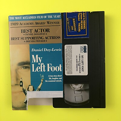 #ad My Left Foot VHS 1989 Standard Edition 025 C $9.76