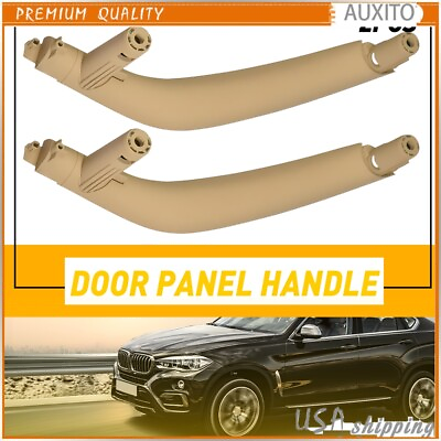 #ad 2X Interior Door Panel Beige Handle Front amp; Rear Right For BMW X5 F15 2014 2018 $31.99
