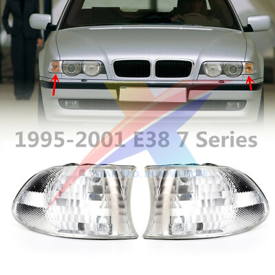 #ad 2x Indicator Clear Corner Parking Light No Bulb For BMW 7 Series E38 1995 2001 $64.00