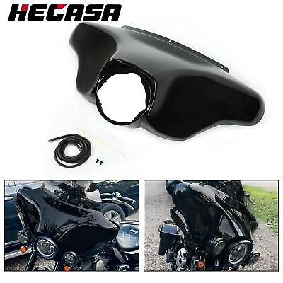 #ad Front Batwing Outer Fairing For Harley Street Electra Glide 96 13 Vivid Black $92.50