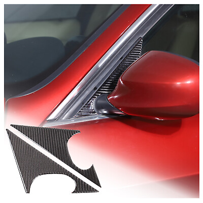 #ad Carbon Fiber A pillar Triangular Trim Sticker For BMW 3 Series E90 2005 12 $25.99