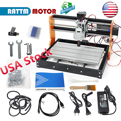 #ad 『USA』3018 Pro CNC Router Milling Cutting Carving Engraver MachineLimit switches $130.00