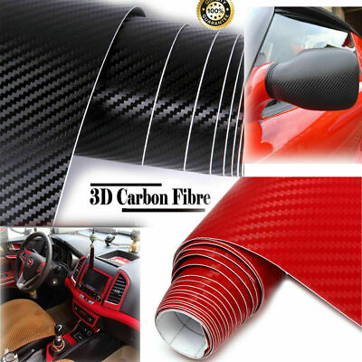 #ad #ad 1.52M*50CM Car 3D Matt Carbon Fibre Film Wrap Vinyl Sticker Thicken Protection $19.28