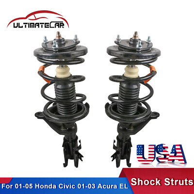 #ad Set 2 Front Shock Struts Absorbers For 2001 2005 Honda Civic 2001 2003 Acura EL $127.96