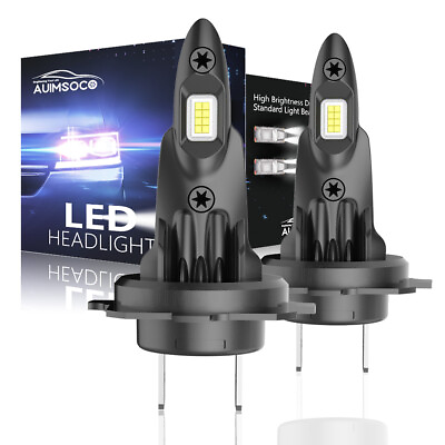 #ad CANBUS H7 LED Headlight Bulb Kit High or Low Beam Super Bright White 6000K Lamp $44.99