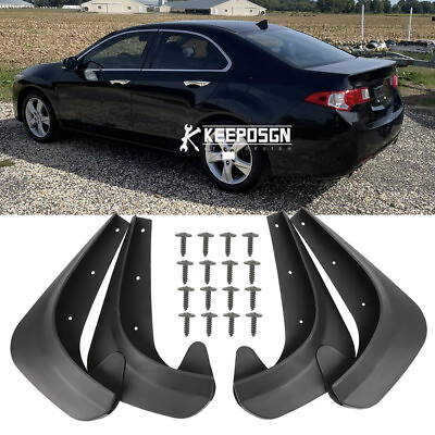 #ad Front Rear Splash Guards Mud Flaps Mud Flaps Mudguard For Acura TSX 2009 2014 $27.99