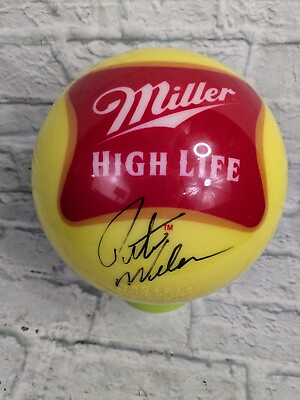 #ad Pete Weber Autographed Miller High Life Bowling Ball Beer Advertising Signed $189.00