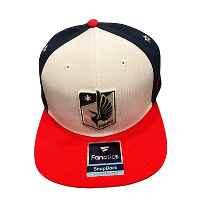 #ad NWT New MNUFC Minnesota United FC Fanatics Logo Americana Snapback Hat $21.95