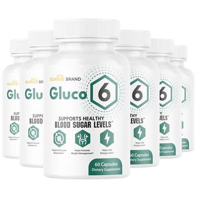 #ad Gluco 6 Supports Healthy Blood Sugar Levels 6 Bottles 360 Capsules $99.95