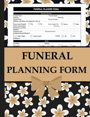 #ad Funeral Planning Book: A Step By Step Guide to Funeral Planning Plan the Detail $17.15