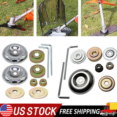 #ad 3 9 10X Grass Cutter Adapter Part Kit Weed Trimmer Head Lawn Mower Blade Brush $9.85