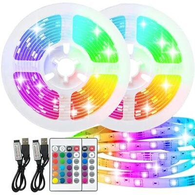 #ad RGB Cuttable LED Strip Lights 13.1ft for 40 60in TV Backlight Decoration Ligh... $17.95