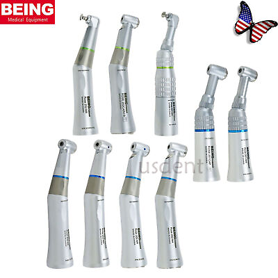 #ad US BEING Dental Low Speed 1:1 4:1 Contra Angle Handpiece Push Button Prophy Endo $144.49