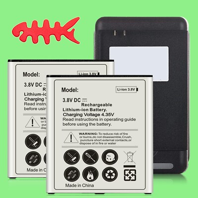 #ad High Power 2x 3700mAh Battery Charger for Samsung Galaxy Amp Prime 3 SM J337A US $58.58