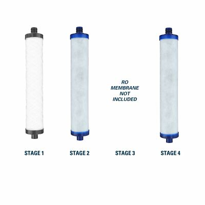 #ad Hydrotech 4VTFC50G or 4VTFC50G PB Filter Replacement Bundle for Reverse Osmosis $60.97
