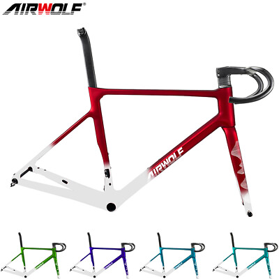#ad #ad AIRWOLF Carbon Road Bike Frame 700c Fully Hidden Bicycle Lighweight 950g 49 58cm $589.00