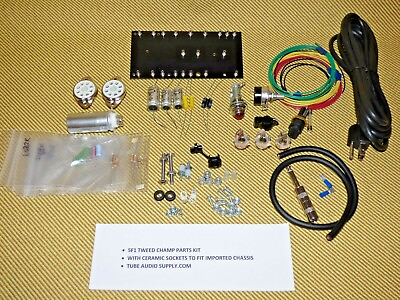 #ad TWEED CHAMP 5F1 PARTS KIT with Switchcraft Mallory Ceramic sockets DIY kit $77.50