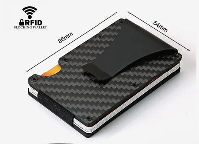 #ad #ad The Ridge RFID Blocking Wallet with Cash Strap Carbon Fibre $39.99