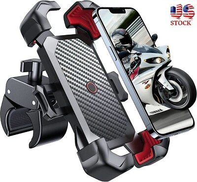 #ad #ad Motorcycle Phone Mount Auto Lock 100mph Military Anti Shake Bike Phone Holder $11.89