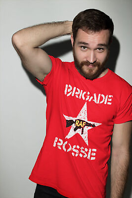 #ad Mens Brigade Rosse ORGANIC T Shirt Music As Worn by Joe Strummer The Clash RAF GBP 8.95
