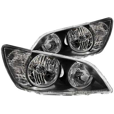 #ad ANZO Crystal Euro Headlights Set For 2001 2005 Lexus IS300 Black Clear 121210 $337.62