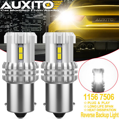 #ad AUXITO 1156 12LED Light Bulbs P21W 7506 Car Truck Backup Reverse 6000K HID White $12.99